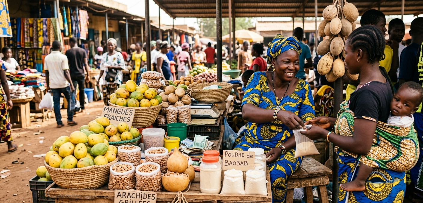 Femmes Maliennes au Marché